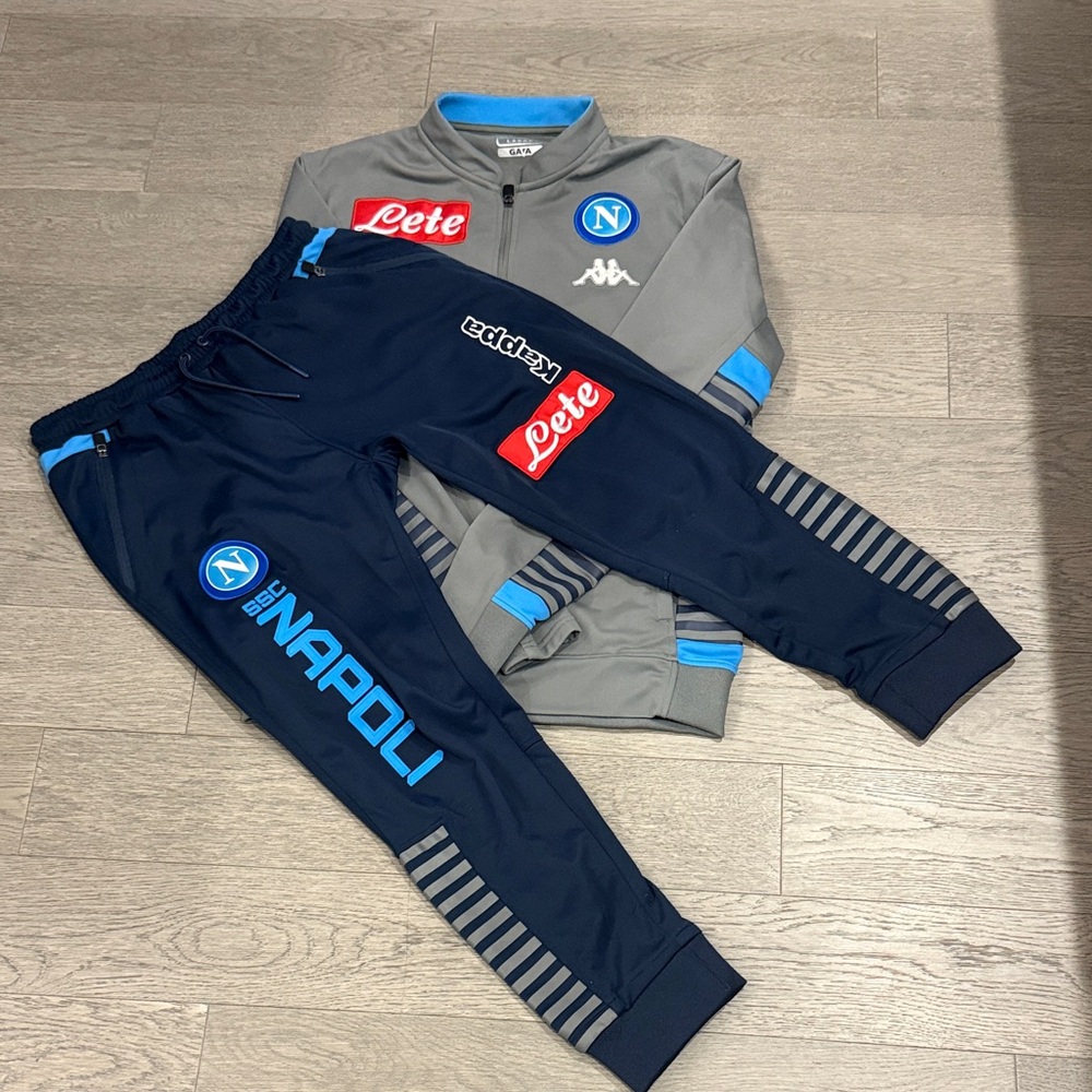 Kappa Napoli track suit Gray and Navy  Set